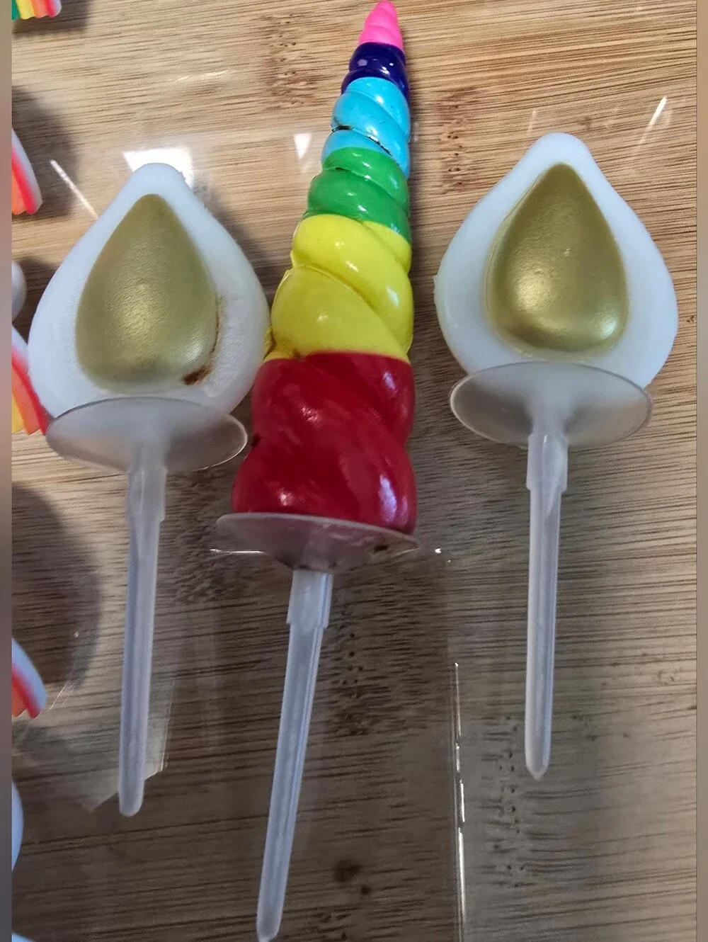 23 Pc Rainbow Unicorn & Rainbow Ring Set Cake Cupcake Party